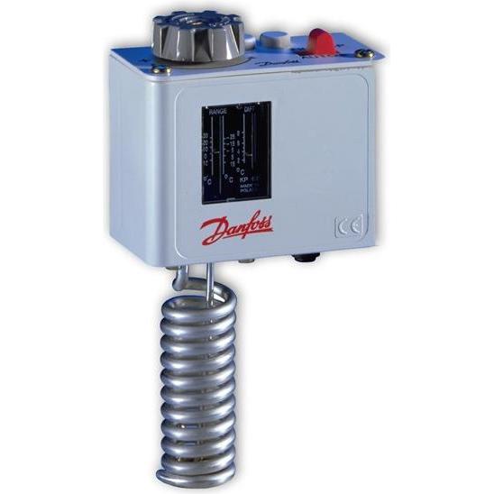 Thumbnail - Danfoss KP62 termostat - -30-15 gr, Auto, SPDT, Rumføler, 40x30 mm, IP30, Zubehör Heizen