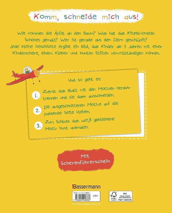 Produktbild Schüttel den Apfelbaum - Das Ausschneidebuch. Schneiden, kleben, malen für Kinder ab 3 Jahren