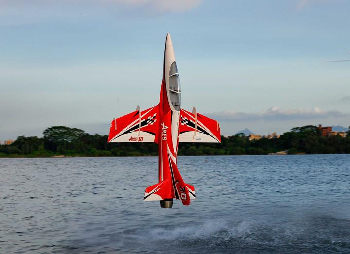 Produktbild Freewing Ares 3D 90mm EDF Jet E-Impeller 6S PNP Rot mit Gyro