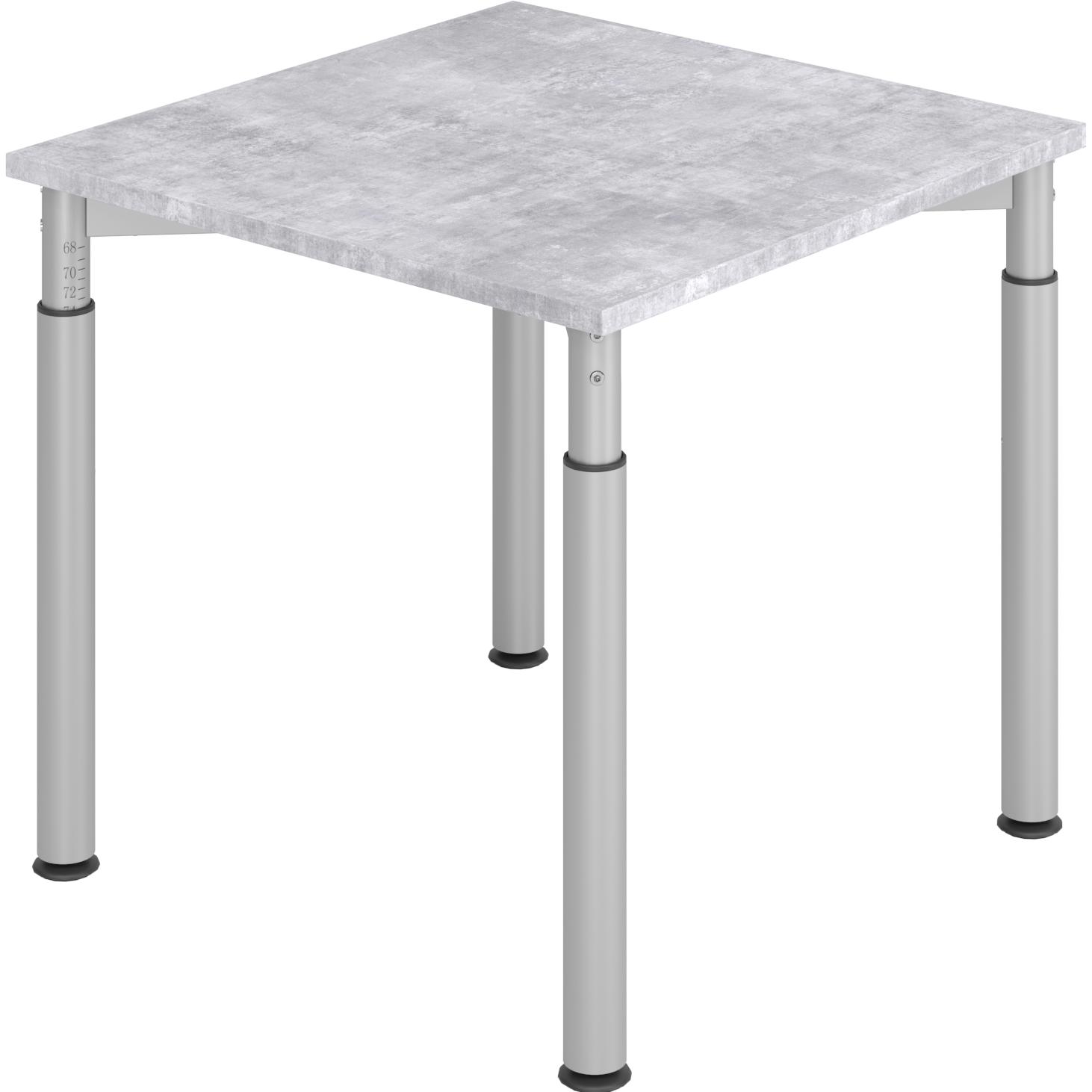 MC, Schreibtisch, MyTable Y Schreibtisch mit Gestell Silber (800 x 800 x 680 mm)