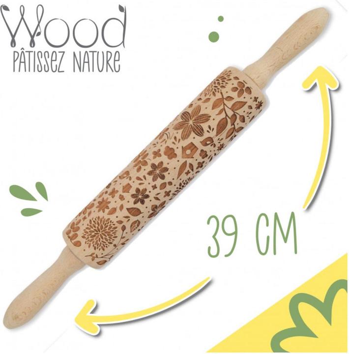 Actual product image ScrapCooking Roll of dough with embossing "NATURE