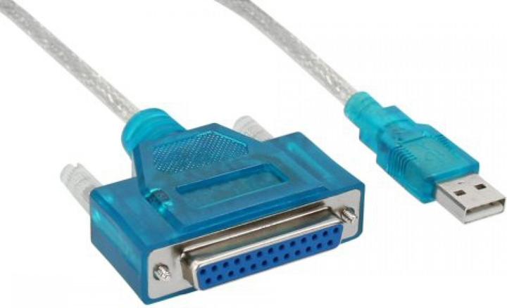 Actual product image InLine USB to 25pin parallel (1.80 m, Parallel (printer))