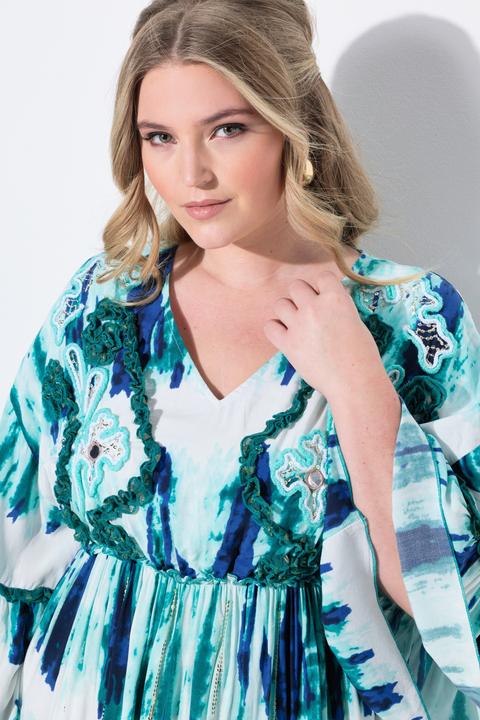 Produktbild Miamoda Maxikleid, A-Linie, Stickereien, Batik-Streifen (54)