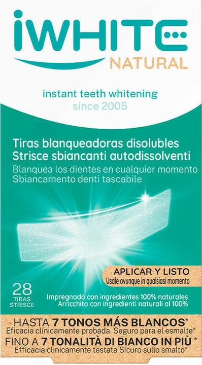 Actual product image iWhite Natural Whitening Strips 28 units (Bleaching Strips)