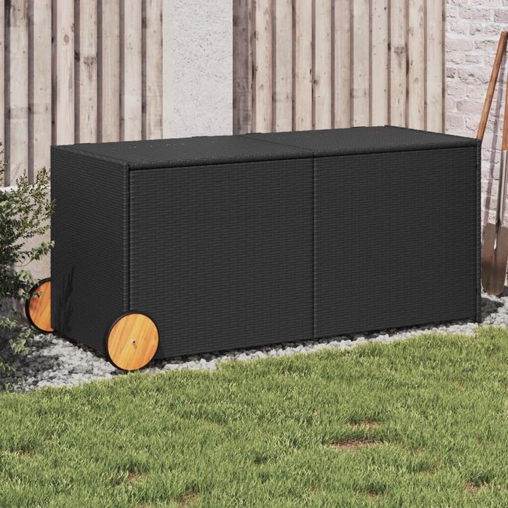 Actual product image vidaXL Gartentruhe mit Rollen 283L
