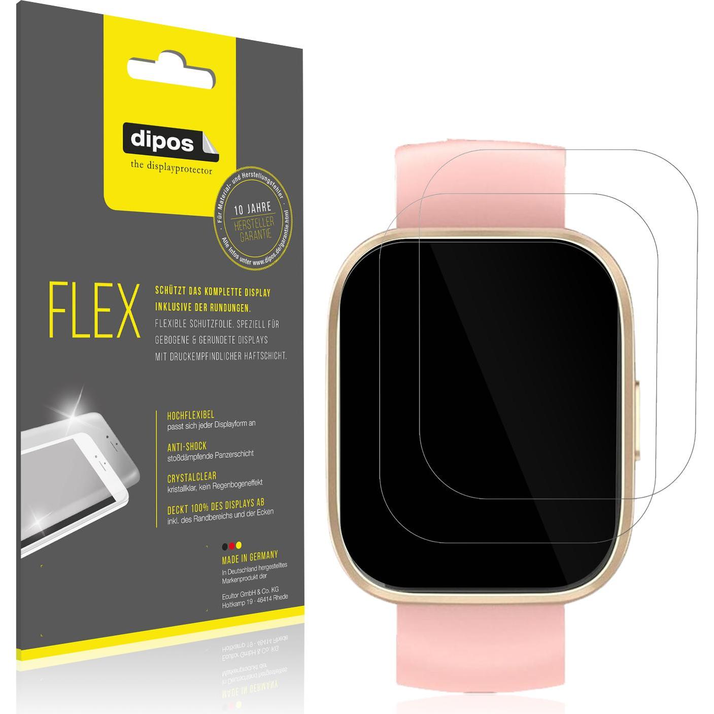 Dipos 3D Full Cover Schutzfolie, Smartwatch Schutzfolie, Transparent