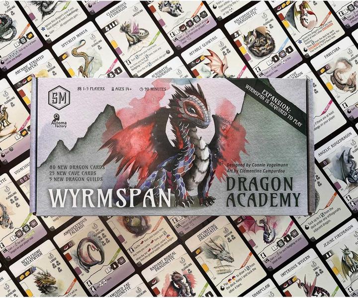 Produktbild Asmodée Wyrmspan Dragon Academy (Englisch, 1 - 5 Spieler)