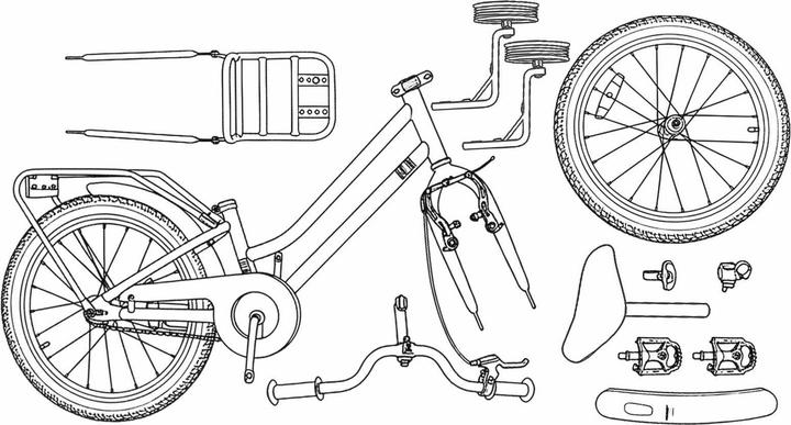 Produktbild vidaXL Kinderfahrrad (14")