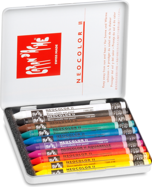 Immagine prodotto Caran d'Ache Neocolor II Aquarelle Metallschachtel (Multicolore, 10 x)