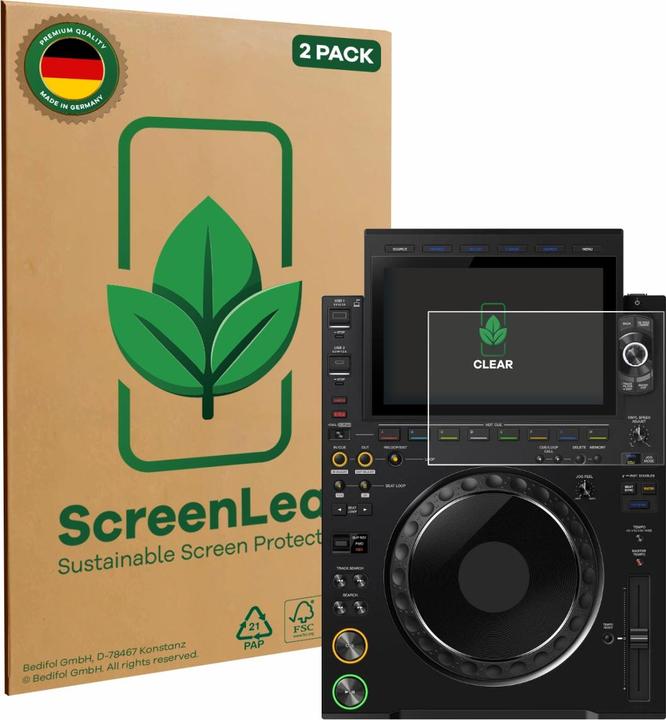 ScreenLeaf Pellicola protettiva, Proteggi Schermo Sostenibili, Clear, Antigraffio