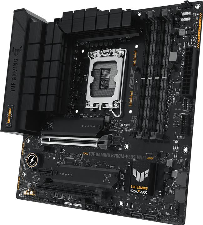 Actual product image ASUS TUF GAMING B760M-PLUS WIFI (LGA 1700, Intel B760, mATX)