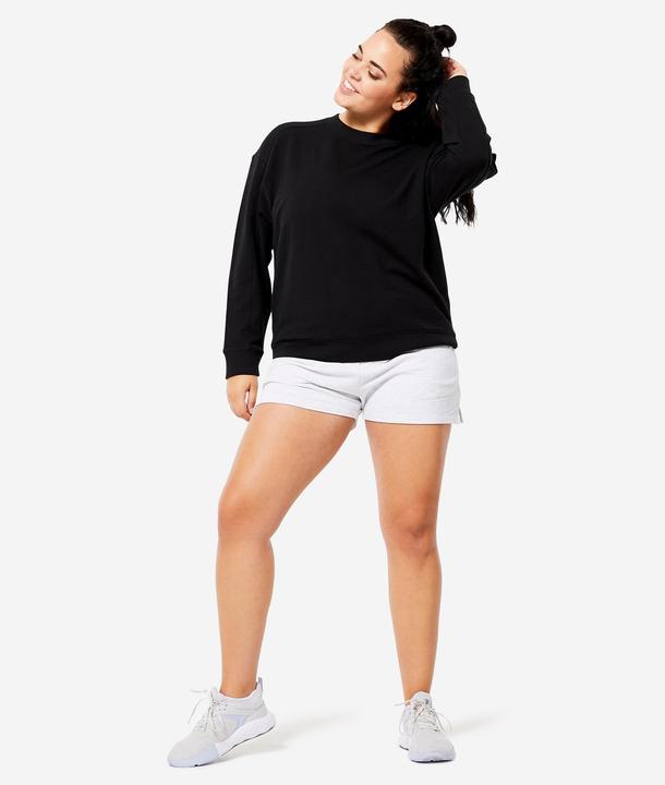 Produktbild Domyos Sweatshirt Damen Oversize Baumwolle (XXL)