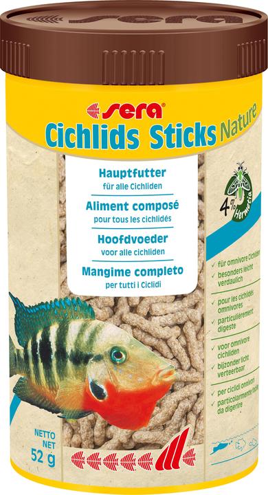 Produktbild Sera Cichlids Sticks Nature (Cichliden, 25 cl)