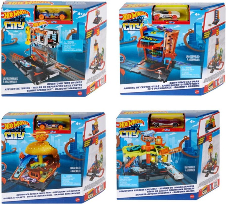 Actual product image Hot Wheels City Downtown Track Set Assortment