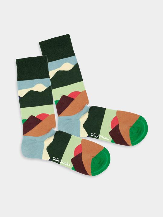 Actual product image DillySocks Mountain Peaks (41 - 46)