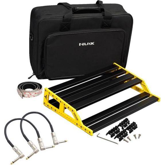 NUX NPB-M Bumblebee Pedalboard Grösse L mit 2x Patchkabel (Instrumenten Fusspedal), Zubehör Instrumente
