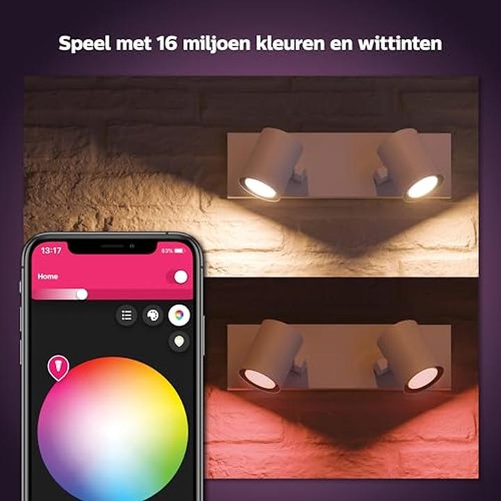 Productafbeelding Philips Hue Wit & Kleur Ambiance Argenta (800 lm, GU10)