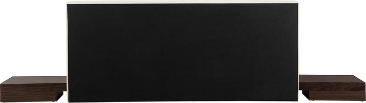 Actual product image Beliani Bed dark wood colour slatted frame 180 x 200 cm ZEN (180 x 200 cm)