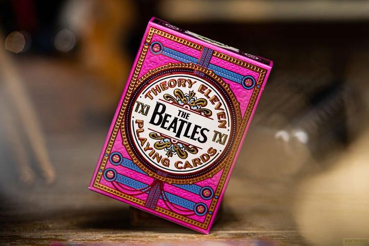 Image du produit Theory11 Cartes à jouer The Beatles version rose (Anglais)