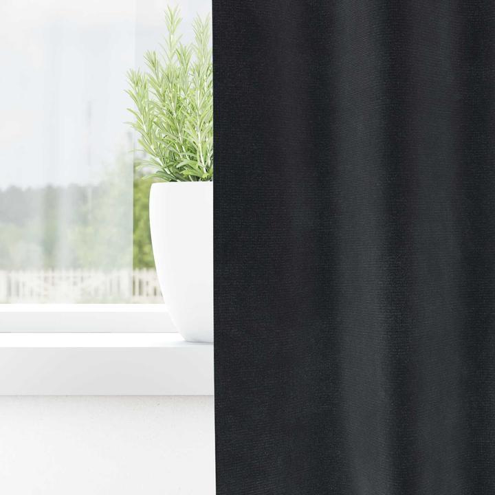 Actual product image vidaXL Blackout curtains with top tapes (140 x 260 cm)