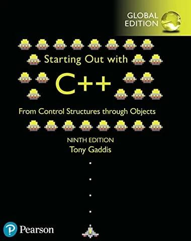 Produktbild Starting Out with C++ from Control Structures through Objects, Global Edition (Englisch, Tony Gaddis, 2018)