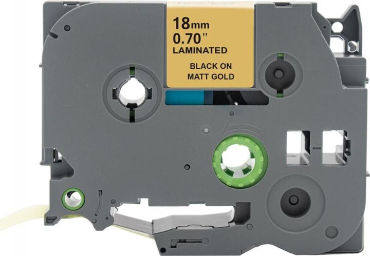 Produktbild Hermex Alternatives Etikettenband zu Brother TZe-MQ841 Beschriftungsband (1.80 cm, Gold, Schwarz)