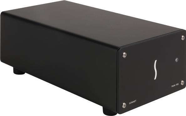 Produktbild Sonnet Twin 10G SFP+ Thunderbolt 2 to Dual 10 Gigagit Ethernet Adapter (SFP+s sold separately)