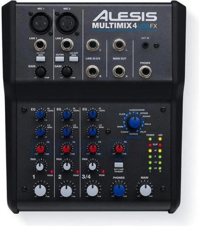 Produktbild Alesis MultiMix 4 USB FX (Studio- und Livemixer)