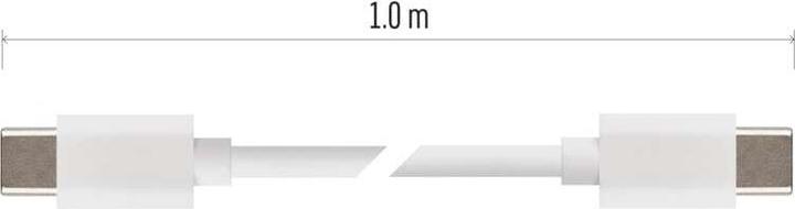 Immagine prodotto Emos Cavo USB 2.0 C maschio - USB 2.0 C maschio 1m, bianco (1 m, USB 2.0, 60 W)