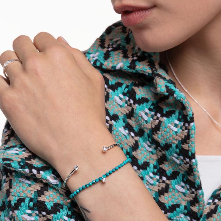 Immagine prodotto Thomas Sabo Bracciale (20 cm, Argento 925, Perlon/Nylon)