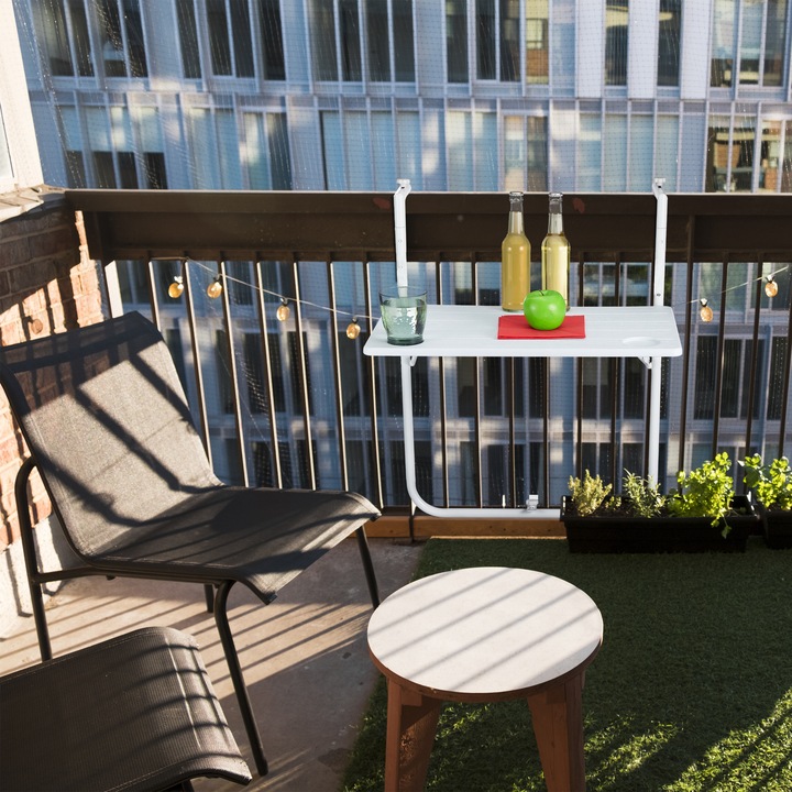Actual product image Relaxdays folding balcony-table (60 cm)