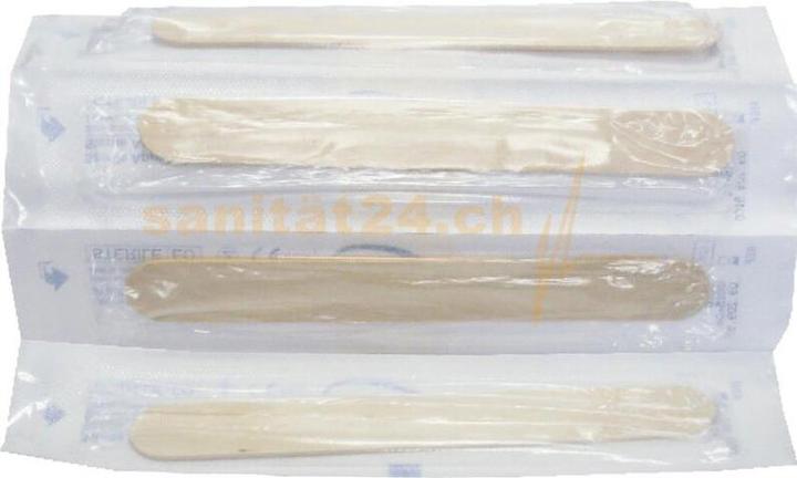 Actual product image Servoprax Wooden mouth spatula Medispat Clean