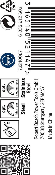Image du produit Bosch Professional Zubehör Foret hélicoïdal PRO Stainless Steel HSS-Co, 3.5 x 39 x 70 mm (3,5 mm)