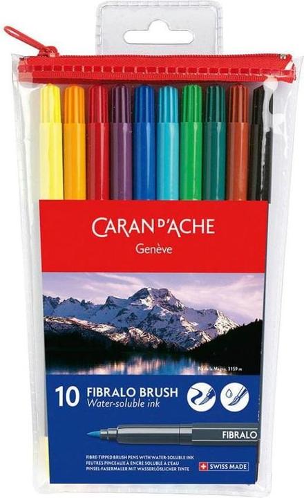 Produktbild Caran d'Ache Fibralo Brush Metallschachtel (Mehrfarbig, 10 x)
