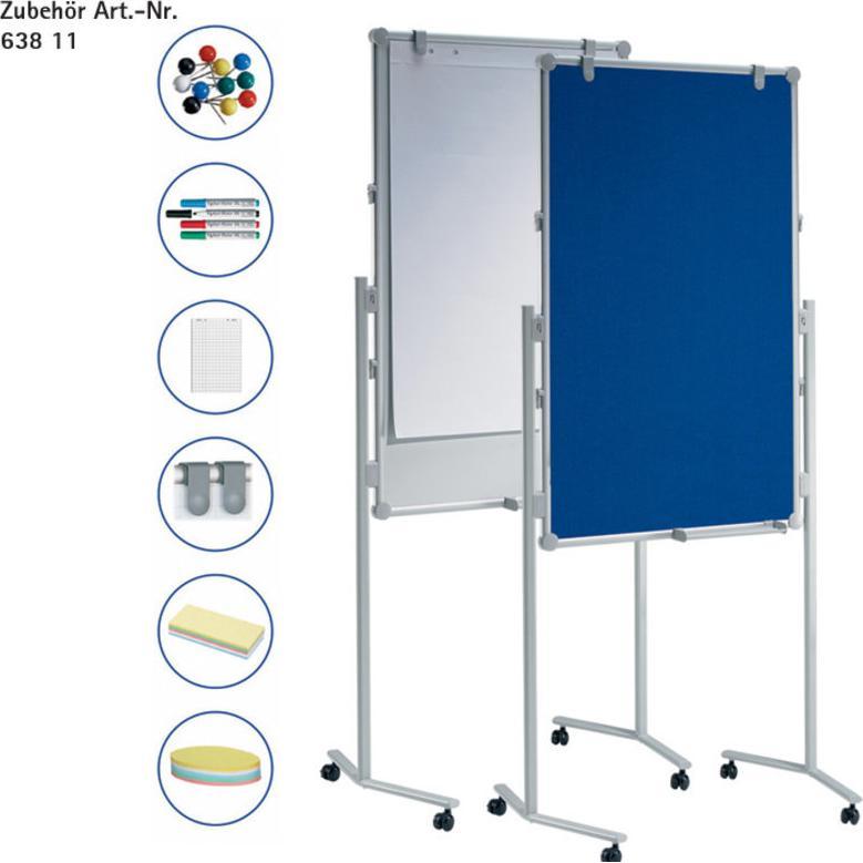 Thumbnail - Maul, Präsentationstafel, Moderationstafel MAULpro Textil/WB (70 x 120 cm)