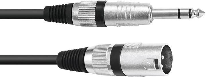 Actual product image Omnitronic Adapter cable XLR(M)/jack stereo 2m sw (2 m, XLR Cables)