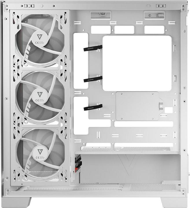 Actual product image Modecom Computer case Volcano SPACE APEX ARGB MIDI USB 3.0 X 2 CYPE-C white (ATX, mATX, Mini-ITX)