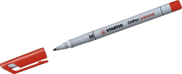 Produktbild STABILO OHPen universal Folienstift wasserlöslich (Rot, 1 mm, 1 x)