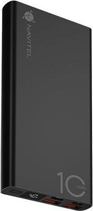 Devia Powerbanka Navitel PWR10 AL ÄernÃ¡ (10000 mAh, 22.50 W, 37 Wh)