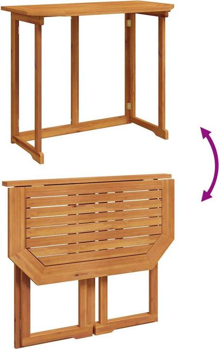 Produktbild vidaXL 2-teiliges Garten-Esszimmer-Set mit Kissen aus massivem Akazienholz