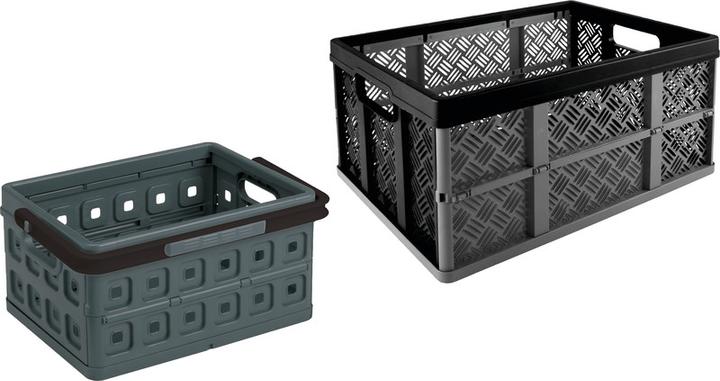 Actual product image Helit the flap-line folding box anthracite (31 cm, 24 l, 1x)