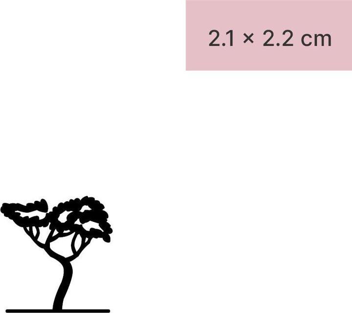 Actual product image minink Temporary tattoo - Tree in Africa