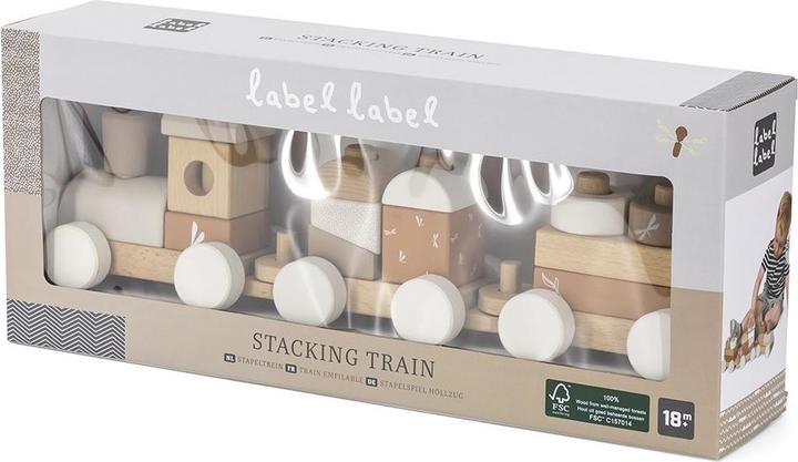 Actual product image Label Label Eisenbahn aus Holz – Nougat