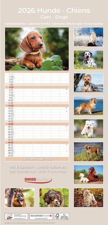 Immagine prodotto Familienplaner Hund 2026 (24,5 x 51,5 cm)
