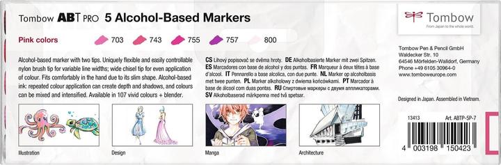 Produktbild Tombow Stifte Pink Colors, Box, 5er-Set (5 x)