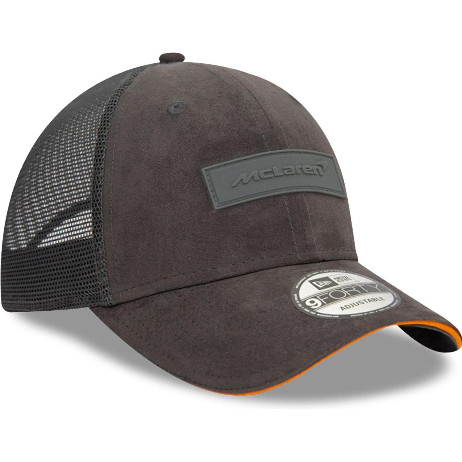New Era, Herren, Cap, 9Forty Mesh Snapback Cap - Suede Mclaren Charcoal, Grau