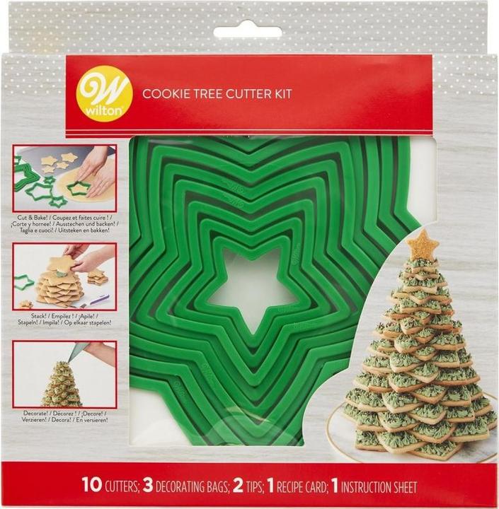Produktbild Wilton Ausstecher Set 3D Tannenbaum, 10-teilig