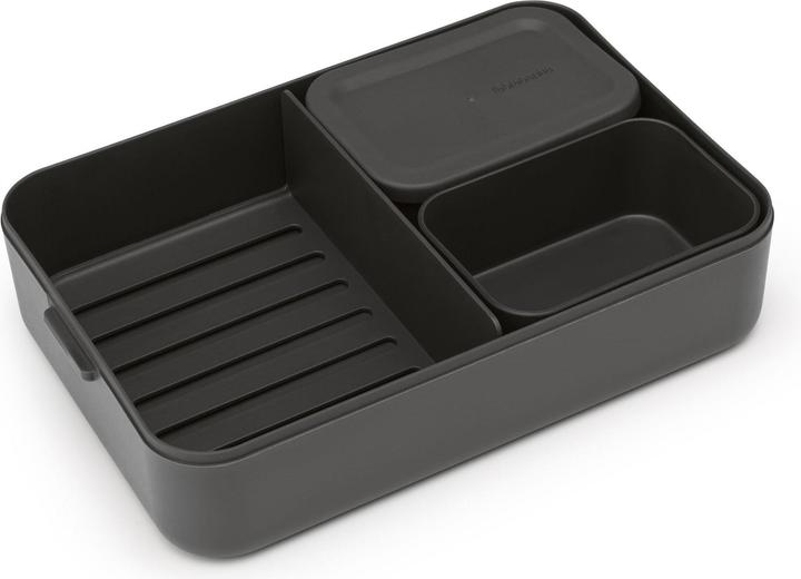Productafbeelding Brabantia Lunchbox Make & Take 25,5 x 16,7 x 6,2 cm, Donkergrijs
