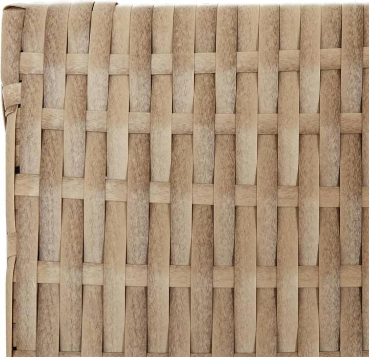 Produktbild vidaXL Paravent 5-tlg. Beige Poly Rattan,Farbe: Beige,Material: Poly