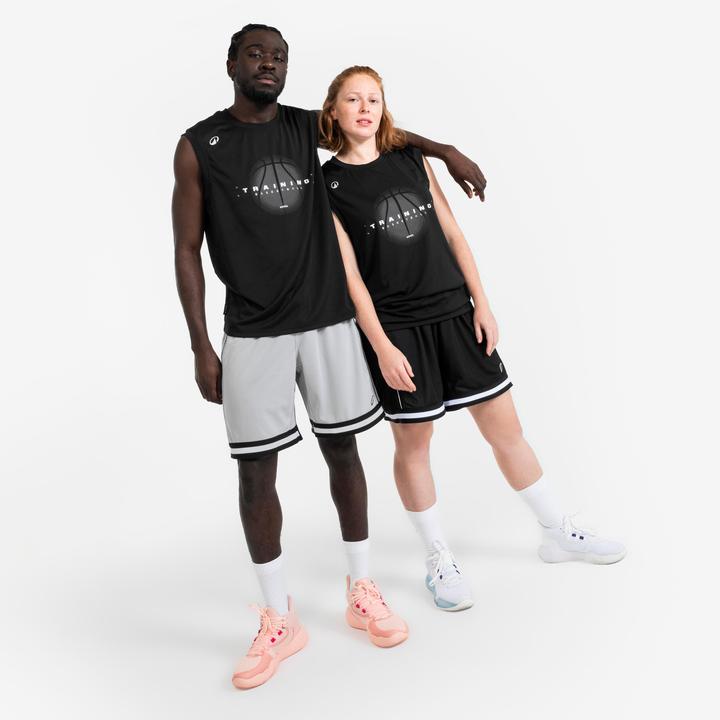 Produktbild Kipsta Damen/Herren Basketball Trikot ärmellos - Fast 500 schwarz (XL)